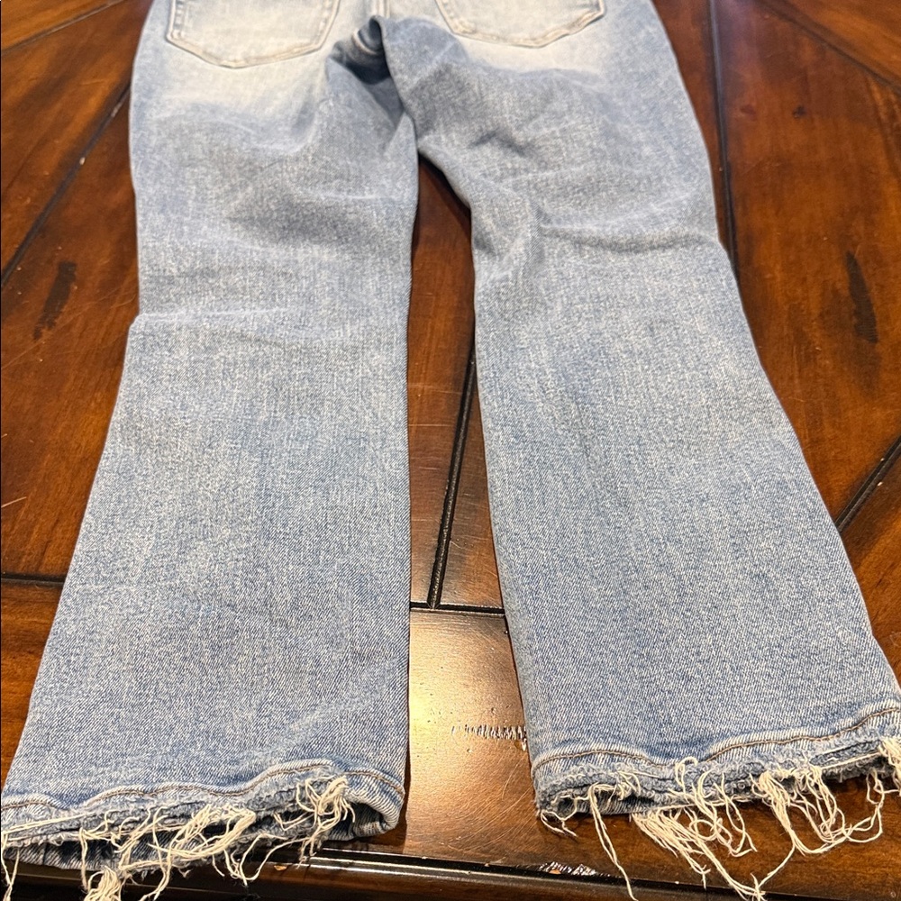 Altar'd State Light Blue Distressed Straight Leg Jeans - Picture 7 of 7